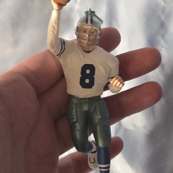 Vintage 1996 Hallmark Keepsake Troy Aikman Ornament Dallas Cowboys CIB - Picture 4 of 10
